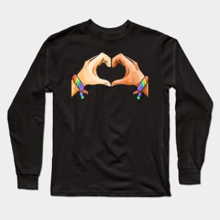 Lgbt Couples Shes Mine Im Hers Gay Long Sleeve T-Shirt